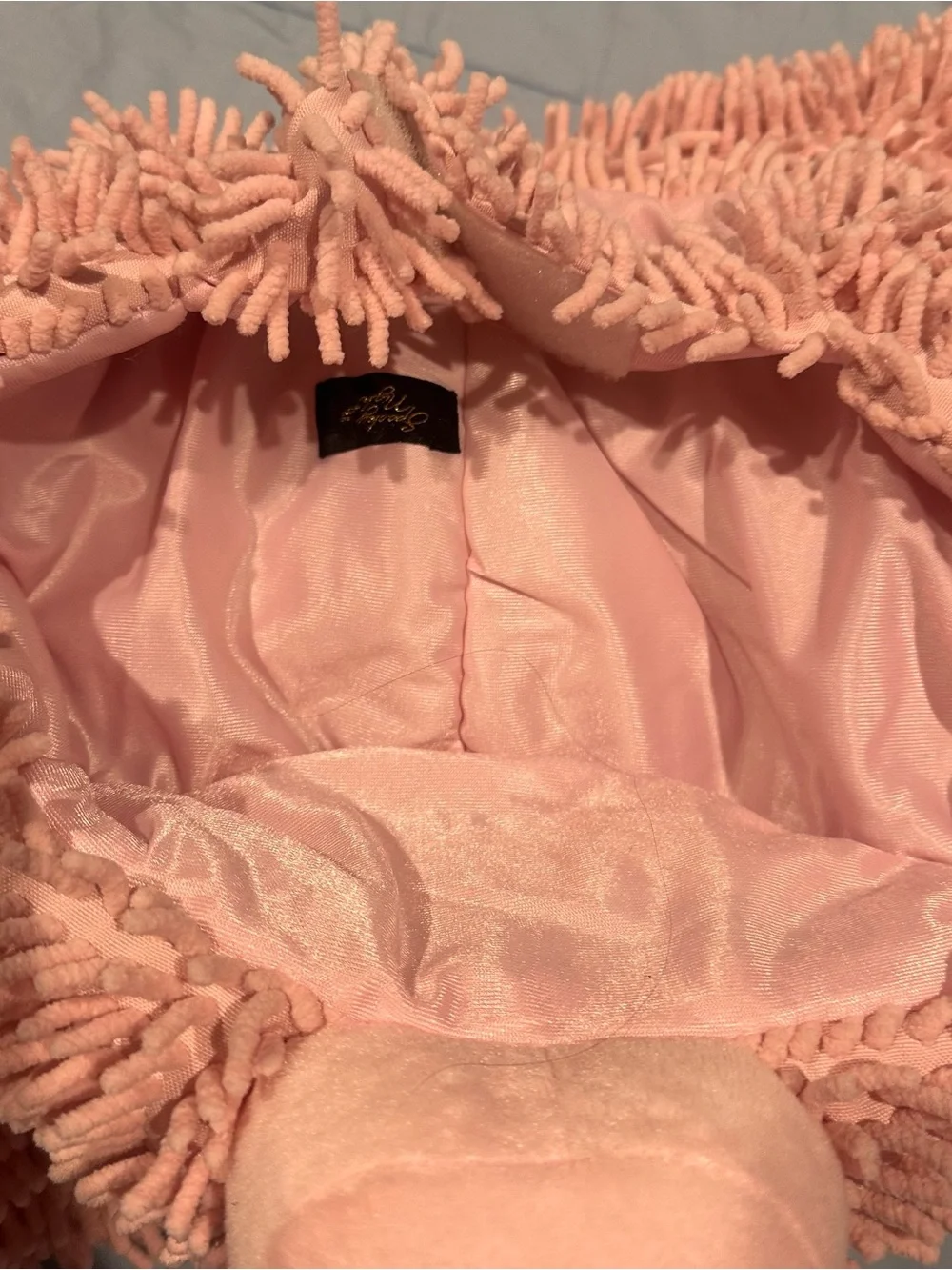 - Soft Chenille wash met pink pig dog costume